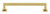 Grandeur Hardware -  Geneva 6" Brass Handle Pull on center in Polished Brass - HPLGEN6 - 853529