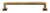 Grandeur Hardware -  Geneva 6" Brass Handle Pull on center in Vintage Brass - HPLGEN6 - 853551