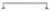 Grandeur Hardware -  Geneva 8" Brass Handle Pull on center in Bright Chrome - HPLGEN8 - 857479