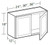 Ideal Cabinetry Sheffield Bianco Wall Cabinet - W3618-SBO