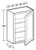 Ideal Cabinetry Sheffield Bianco Wall Cabinet - W2130-SBO