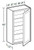 Ideal Cabinetry Sheffield Bianco Wall Cabinet - W0942-SBO