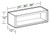Ideal Cabinetry Sheffield Bianco Wall Cabinet - Without Doors - W3612ND-SBO