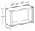 Ideal Cabinetry Sheffield Bianco Wall Cabinet - Without Doors - W2418ND-SBO