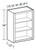 Ideal Cabinetry Sheffield Bianco Wall Cabinet - Without Doors - W2130ND-SBO