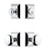 Grandeur Hardware - Fifth Avenue Square Rosette Entry Set with Fifth Avenue Knob in Bright Chrome - FAVEXTFAK - 858016