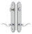 Grandeur Hardware - Arc Tall Plate Complete Entry Set with Bellagio Lever in Bright Chrome - ATPEXTBEL - 841011
