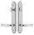 Grandeur Hardware - Arc Tall Plate Complete Entry Set with Georgetown Lever in Bright Chrome - ATPEXTGEO - 841074