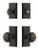 Grandeur Hardware - Fifth Avenue Short Plate Entry Set with Fifth Avenue Knob in Timeless Bronze - FAVEXTFAK - 860841