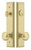 Grandeur Hardware - Fifth Avenue Tall Plate Complete Entry Set with Fifth Avenue Knob in Satin Brass - FTPEXTFAV - 877631