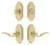 Grandeur Hardware - Arc Short Plate Entry Set with Bellagio Lever in Satin Brass - ASPEXTBEL - 878711