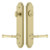 Grandeur Hardware - Arc Tall Plate Complete Entry Set with Georgetown Lever in Satin Brass - ATPEXTGEO - 878874