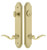 Grandeur Hardware - Arc Tall Plate Complete Entry Set with Bellagio Lever in Satin Brass - ATPEXTBEL - 878886