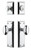 Grandeur Hardware - Fifth Avenue Long Plate Entry Set with Eden Prairie Knob in Bright Chrome - FAVEXTEPK - 882769