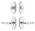 Grandeur Hardware - Arc Short Plate Entry Set with Soleil Lever in Bright Chrome - ASPEXTSOL - 883112