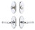 Grandeur Hardware - Arc Short Plate Entry Set with Soleil Lever in Bright Chrome - ASPEXTSOL - 883113