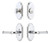 Grandeur Hardware - Arc Short Plate Entry Set with Soleil Lever in Bright Chrome - ASPEXTSOL - 883132