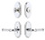 Grandeur Hardware - Arc Short Plate Entry Set with Soleil Lever in Bright Chrome - ASPEXTSOL - 883133