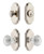 Grandeur Hardware - Arc Short Plate Entry Set with Brilliant Crystal Knob in Polished Nickel - ASPEXTBCK - 885236