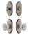 Grandeur Hardware - Arc Short Plate Entry Set with Brilliant Crystal Knob in Antique Pewter - ASPEXTBCK - 885240