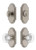 Grandeur Hardware - Arc Short Plate Entry Set with Bordeaux Crystal Knob in Satin Nickel - ASPEXTBCK - 885267