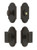 Grandeur Hardware - Arc Short Plate Entry Set with Carre Knob in Timeless Bronze - ASPEXTCAK - 885286