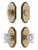 Grandeur Hardware - Arc Short Plate Entry Set with Chambord Crystal Knob in Vintage Brass - ASPEXTCCK - 885341