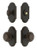 Grandeur Hardware - Arc Short Plate Entry Set with Circulaire Knob in Timeless Bronze - ASPEXTCIK - 885358