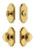 Grandeur Hardware - Arc Short Plate Entry Set with Circulaire Knob in Lifetime Brass - ASPEXTCIK - 885361
