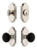 Grandeur Hardware - Arc Short Plate Entry Set with Coventry Knob in Polished Nickel - ASPEXTCOK - 885386