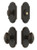 Grandeur Hardware - Arc Short Plate Entry Set with Eden Prairie Knob in Timeless Bronze - ASPEXTEPK - 885406