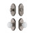 Grandeur Hardware - Arc Short Plate Entry Set with Hyde Park Knob in Antique Pewter - ASPEXTHPK - 885450