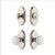 Grandeur Hardware - Arc Short Plate Entry Set with Hyde Park Knob in Polished Nickel - ASPEXTHPK - 885452