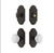 Grandeur Hardware - Arc Short Plate Entry Set with Hyde Park Knob in Timeless Bronze - ASPEXTHPK - 885454