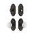 Grandeur Hardware - Arc Short Plate Entry Set with Hyde Park Knob in Timeless Bronze - ASPEXTHPK - 885460