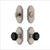 Grandeur Hardware - Arc Short Plate Entry Set with Lyon Knob in Satin Nickel - ASPEXTLYK - 885483