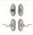 Grandeur Hardware - Arc Short Plate Entry Set with Bellagio Lever in Satin Nickel - ASPEXTBEL - 885549