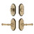 Grandeur Hardware - Arc Short Plate Entry Set with Georgetown Lever in Vintage Brass - ASPEXTGEL - 885599