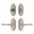 Grandeur Hardware - Arc Short Plate Entry Set with Georgetown Lever in Satin Nickel - ASPEXTGEL - 885603