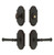 Grandeur Hardware - Arc Short Plate Entry Set with Georgetown Lever in Timeless Bronze - ASPEXTGEL - 885604