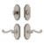 Grandeur Hardware - Arc Short Plate Entry Set with Newport Lever in Satin Nickel - ASPEXTNEW - 885627