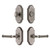 Grandeur Hardware - Arc Short Plate Entry Set with Soleil Lever in Antique Pewter - ASPEXTSOL - 885642