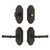 Grandeur Hardware - Arc Short Plate Entry Set with Soleil Lever in Timeless Bronze - ASPEXTSOL - 885646