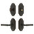 Grandeur Hardware - Arc Short Plate Entry Set with Soleil Lever in Timeless Bronze - ASPEXTSOL - 885652