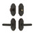 Grandeur Hardware - Arc Short Plate Entry Set with Carre Lever in Timeless Bronze - ASPEXTCAL - 885694