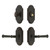 Grandeur Hardware - Arc Short Plate Entry Set with Georgetown Lever in Timeless Bronze - ASPEXTGEL - 885718