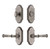 Grandeur Hardware - Arc Short Plate Entry Set with Georgetown Lever in Antique Pewter - ASPEXTGEL - 885720