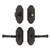 Grandeur Hardware - Arc Short Plate Entry Set with Georgetown Lever in Timeless Bronze - ASPEXTGEL - 885724