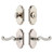 Grandeur Hardware - Arc Short Plate Entry Set with Newport Lever in Polished Nickel - ASPEXTNEW - 885740