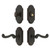 Grandeur Hardware - Arc Short Plate Entry Set with Newport Lever in Timeless Bronze - ASPEXTNEW - 885742